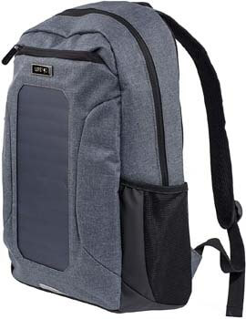 6. LifePod Backpack with Solar Panel and USB Port to Power All