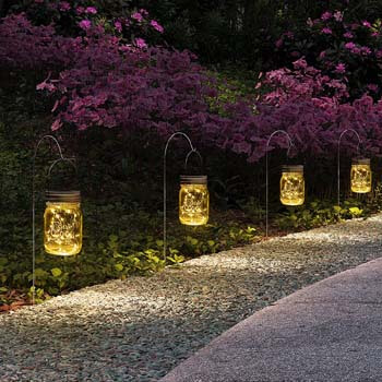 Gigalumi Hanging Solar Mason Jar Lights