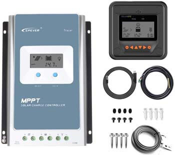 10. EPEVER 40A MPPT Solar Charge Controller 100V PV Max Input Negative