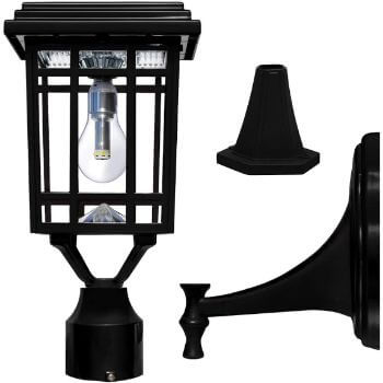 8. Gama Sonic Outdoor Solar Lamp
