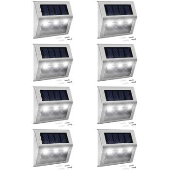 10. Solar Step Lights with Larger Battery