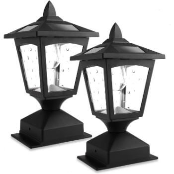 3. Greluna Solar Post Light Outdoor