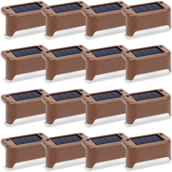 7. Solar Deck Lights 16 Pcs