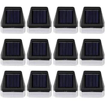 3. Maggift 12 Pack Solar Step Lights