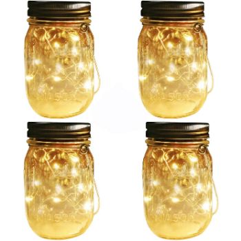 10. Aobik Mason jar Solar Light