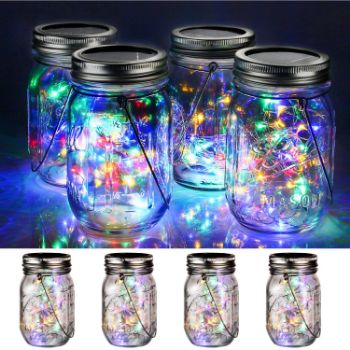 3. Wertioo Mason Jar Solar Light
