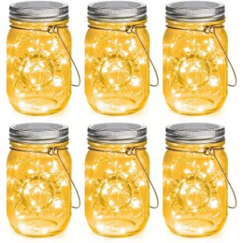 2. Mlambert Mason Jar Solar Light
